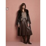 Sinsay Midi suknja od umjetne kože | shoptok.hr