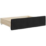  Dnevni krevet na razvlačenje s ladicama crni 90x200 cm tkanina | shoptok.hr