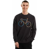DEDICATED Sweatshirt Malmoe Color Bike Charcoal