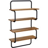  Polica sa 4 nivoa Staro drvo 40 x 24,5 x 104 cm | shoptok.hr