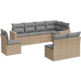  The Living Store Vrtna sedežna garnitura 8-delna z blazinami bež poli ratan - Vrtna Sedežna Garniture, (21449550) | Shoptok.si