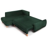 Bonami Selection Tamno zelena sklopiva/s prostorom za odlaganje kutna garnitura od samta (s lijevim kutom/u obliku slova L) Tori – | shoptok.hr