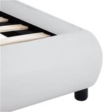  Okvir za krevet od umjetne kože LED bijeli 160 x 200 cm | shoptok.hr