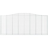  Lučne gabionske košare 4 kom 400x30x160/180cm pocinčano željezo | shoptok.hr