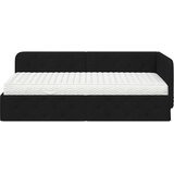  Kutni okvir kreveta Crna 90 x 190 cm tkanina | shoptok.hr