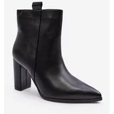 Kesi Women's leather ankle boots Black Vevine