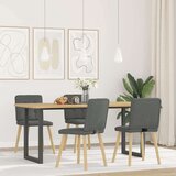  Blagovaonske stolice od tkanine 4 kom tamnosive | shoptok.hr
