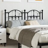 vidaXL Metalno uzglavlje crno 120 cm Cijene