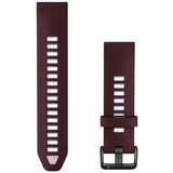 Garmin remen za sat QuickFit 20 mm, silikon boje tamne trešnje / prljavo ružičasti Cijene