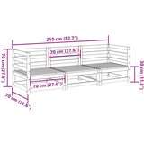  3-dijelni set vrtnih sofa od masivne borovine | shoptok.hr