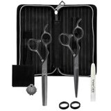  Makaze za šišanje Olivia Garden Silkcut Pro Matt Black Lijeve Set – 5,75” + 6′,35′ cijene