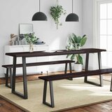 Stolna ploča tamnosmeđa 220x40x(2-6) cm obrađena hrastovina | shoptok.hr