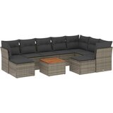  10-dijelni set vrtnih sofa od poliratana s jastucima sivi | shoptok.hr