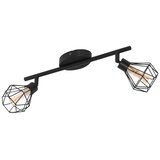 Eglo zapata 1 reflektor/2, led, g9, 2x3w, 2x360lm, crna/čelik/amber staklo | shoptok.hr