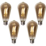 LUEDD Komplet 5 E27 zatemnitvenih LED žarnic ST64 dimljeno steklo 5W 450 lm 2700K Cene