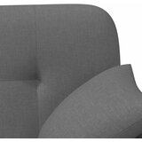  Ljubavni kauč s gumbima Tamnosiva 120 x 65 x 79 cm Tkanina | Eponuda.com