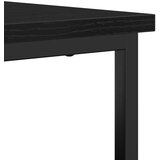  Komoda Crna Hrast 69x35x80 cm Konstruirano drvo i Čelik | shoptok.hr