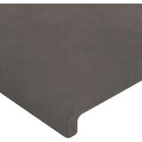 Vzglavje z ušesi temno sivo 103x23x118/128 cm žamet, (20793879) | Shoptok.si