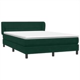 Box Spring krevet s madracem tamno zeleni 160x220 cm baršun | shoptok.hr
