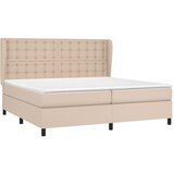  box spring s madracem cappuccino 200x200cm umjetna koža | shoptok.hr