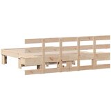  Krevetna konstrukcija Smeđa 120 x 200 cm Čvrsto borovo drvo | shoptok.hr
