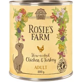 Rosie's Farm Ekonomično pakirane Adult 24 x 800 g - Piletina i puretina