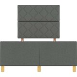vidaXL Krevet Tamno Sivi 120x200 cm Tkanina | shoptok.hr