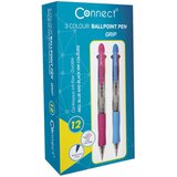 Olovka kemijska trobojna connect roza | Shoptok.si