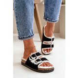 Boto Women's Slippers With Buckles And Fur Black Ezilena | ePonuda.com