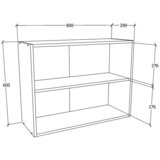 MID.YOU Kuhinjska Zgornja Omarica Esilo, Siva, Bela | Shoptok.si