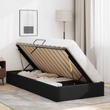  Otomanski krevet s pohranom Crna 90 x 190 cm Lažna koža | shoptok.hr