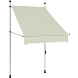 vidaXL Ročno zložljiva tenda 100 cm krem cene