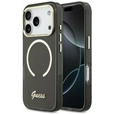  Maska za iPhone 17 Pro Max Guess IML Script Metal MagSafe crna Cene