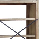  Polica za knjige sa 7 razina 80x30x200 cm masivno drvo bagrema | shoptok.hr