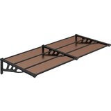 Maison Chic Nadstrešek - Senčniki za vrata črn 152,5x90 cm polikarbonat, (22039865) | Shoptok.si