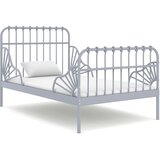  produživi okvir za krevet sivi metalni 80 x 130/200 cm | shoptok.hr