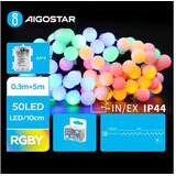 Aigostar LED božićna girlanda za spoljašnju upotrebu 50xLED/3xAA/8 režima 5,3 m IP44 višebojna Cene