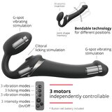 Strap-On-Me S - zračni vibrator brez naramnic - majhen (črn) | Shoptok.si