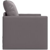 vidaXL Floor Sofa Bed 2-v-1 Siva 74x77x81 cm iz umetnega usnja | Shoptok.si
