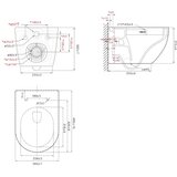 Geberit KOGEDTORFU10D01KM sat fusion wc školjka s kompletom duofix 458.103.00.1 Delta01 | Shoptok.si