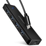  USB HUB 4 x USB 3.2 Gen1, USB-CM, 19cm, USB-C power IN, Axagon HUE-C1C Cijene