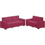  Dvodijelni set sofa s jastucima, vinsko crveni baršun | Eponuda.ba