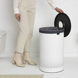 Brabantia Koš za perilo, 60 L, okrogel, bel | Shoptok.si