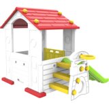  Dječja kućica s toboganom Cottage 3u1 - crveni krov | shoptok.hr