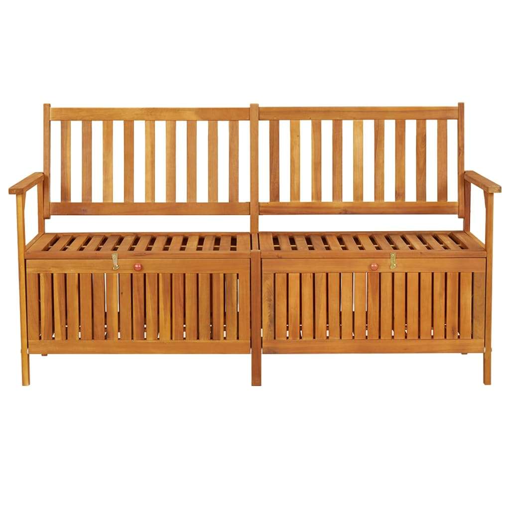 vidaXL Klop za shranjevanje 148 cm trden akacijev les | Shoptok.si