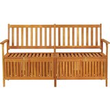 vidaXL Klupa za pohranu 148 cm od masivnog bagremovog drva | shoptok.hr