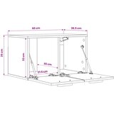  Ormar za Zid Staro drvo 60 x 36,5 x 35 cm Konstruirano drvo | shoptok.hr