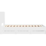  Krevetna konstrukcija s pohranom i uzglavljem Bijela 100 x 200 cm | Shoptok.si