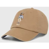 Polo Ralph Lauren Bombažna bejzbolska kapa bež barva, 710941904
