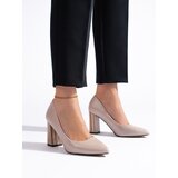 Shelvt Women's beige stiletto pumps Cijene